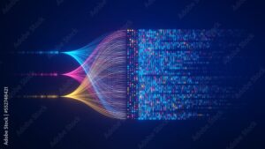Cloud apps and AI automation illustration