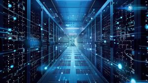 Server racks in a data center