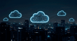 Cloud and AI concept animation